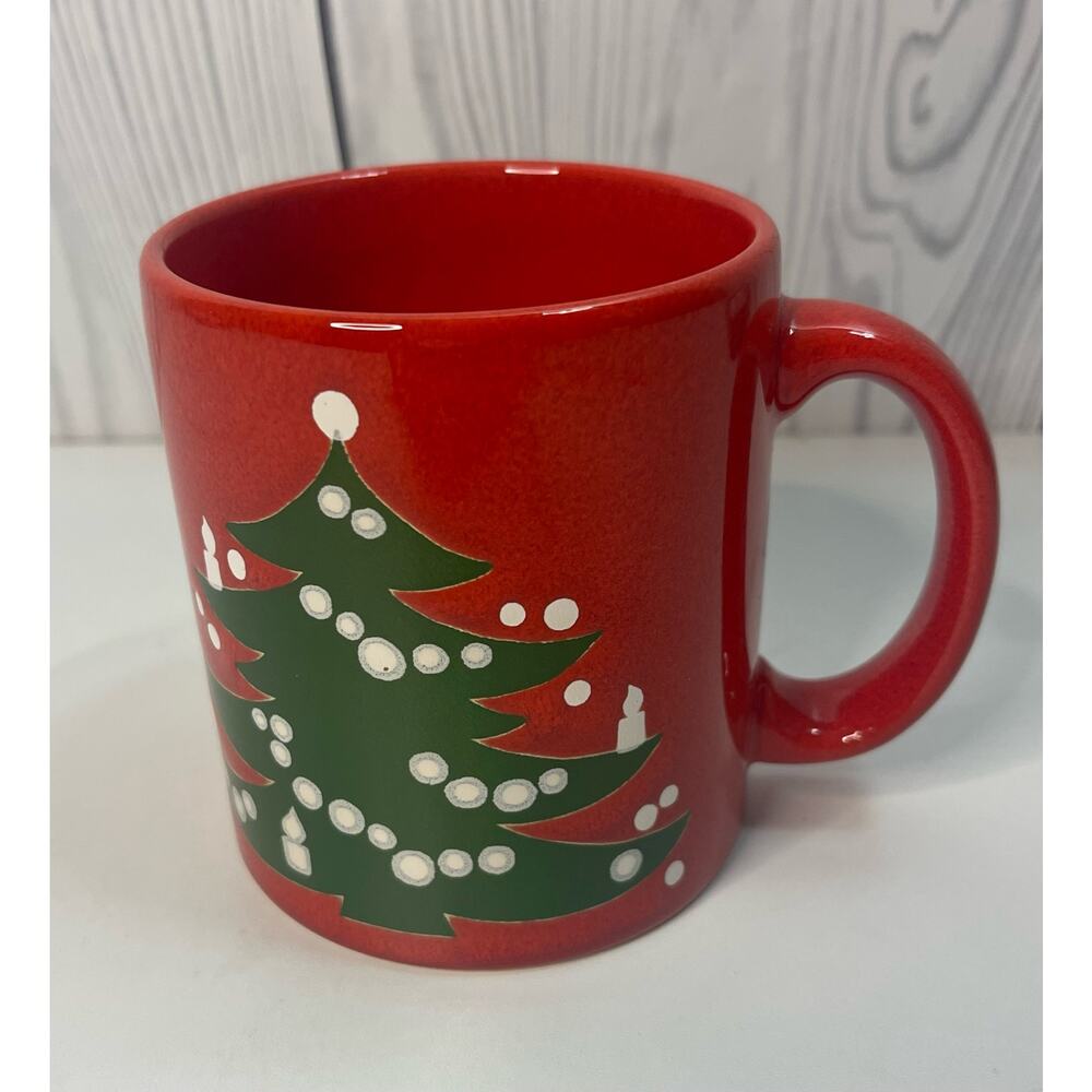 Vintage WAECHTERSBACH  Coffee Cup Mug West Germany Christmas Tree